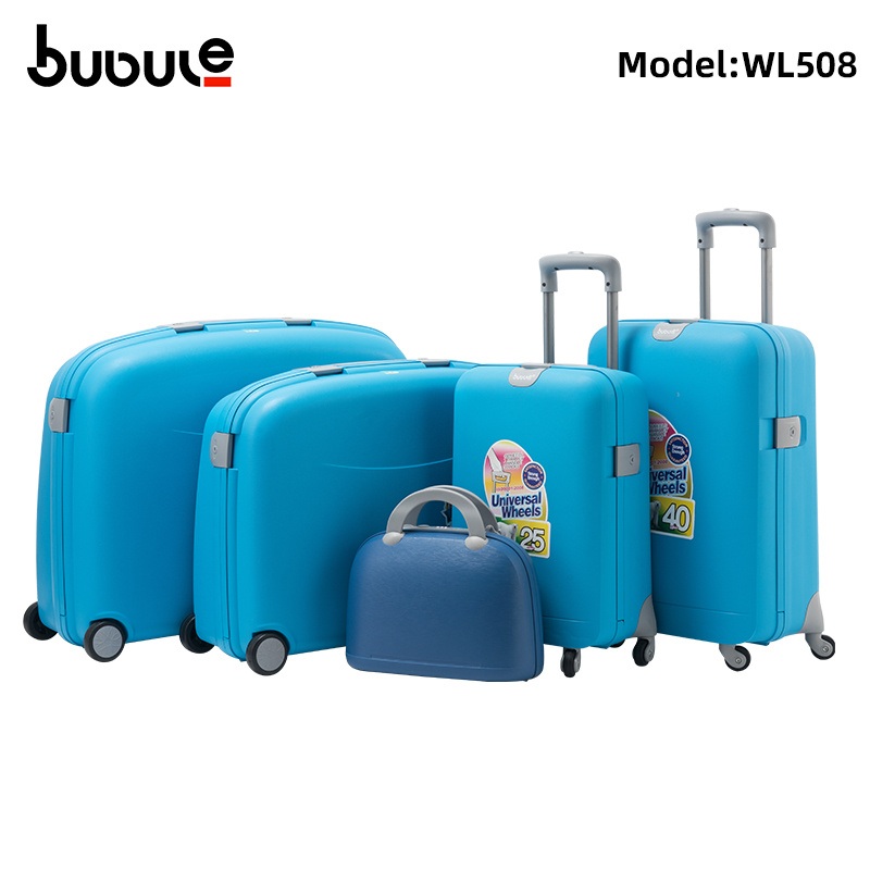 Bubule 5 Piece Cheap Rolling PP Luggage Sets Large Travel Durable Suitcases Wl508 – Suitcase Set and Trunk Luggage price