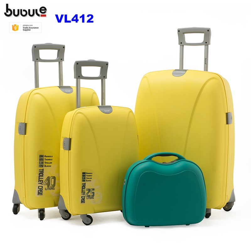 Bubule Rolling Travel Luggage Bag Sets Hot Sale 3 Piece PP Trolley Suitcase with Cosmetic Box Vl412 – Luggage and Suitcase price