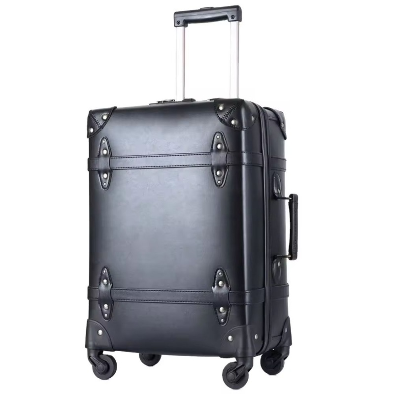 Men Womens Business Trunk New Style Trolley Luggage Vintage Suitcase Set Price – Travel Trolley Suitcase Set and Vintage Suitcase Luggage price