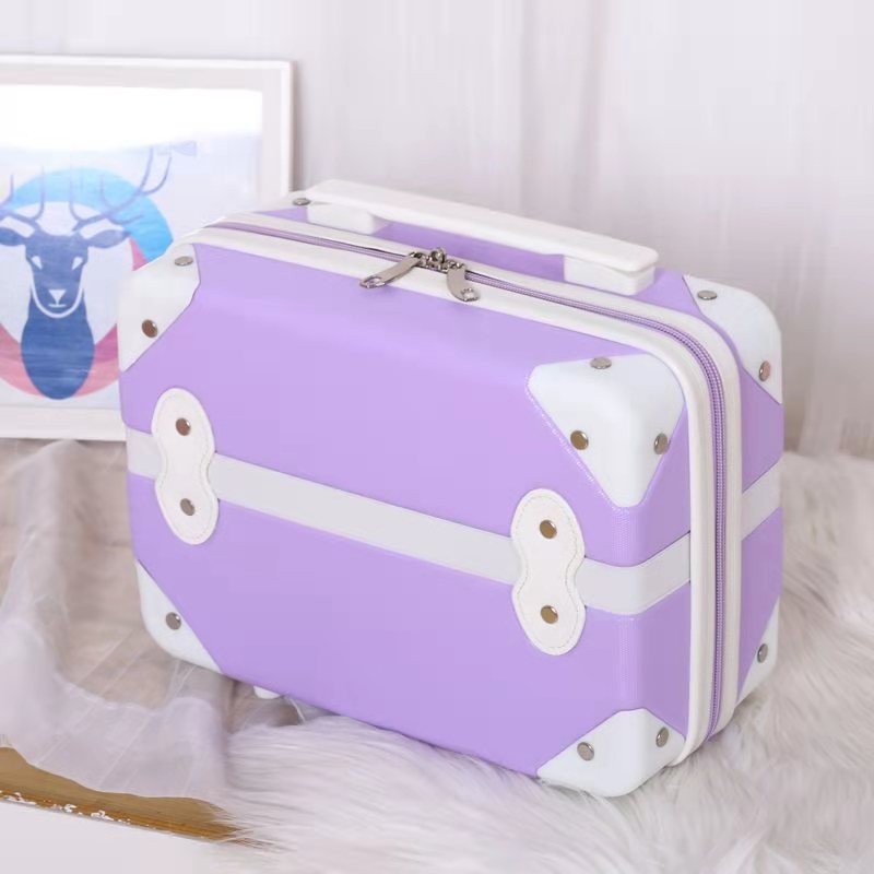 Portable Carrying Mini Hard Shell Hard Travel Luggage Cosmetic Case Suitcase 14inches – Wholesale Cosmetic Bag and Make up Bag price