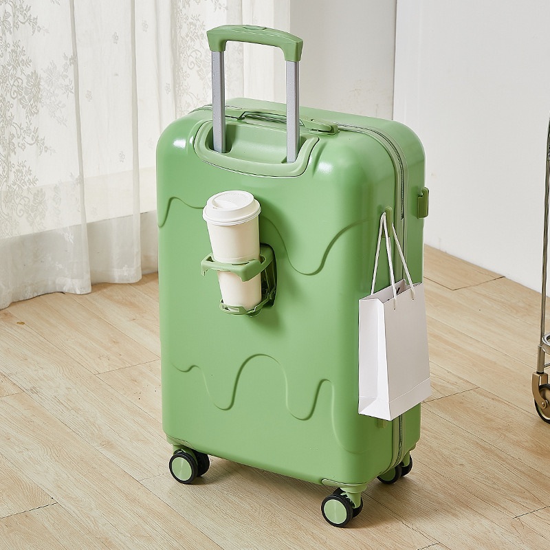 Six Colors Cute Multi-Functional Suitcase with USB Port and Cup Holder – Trolley Luggage and with Cup Holder price