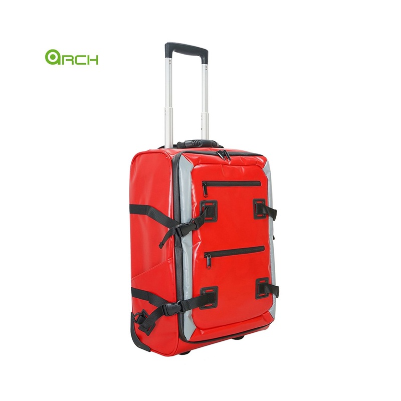 Travel Trolley Luggage Bag PU Waterproof Carry on with Skate Wheels Fg1937co – Luggage and Trolley Luggage price