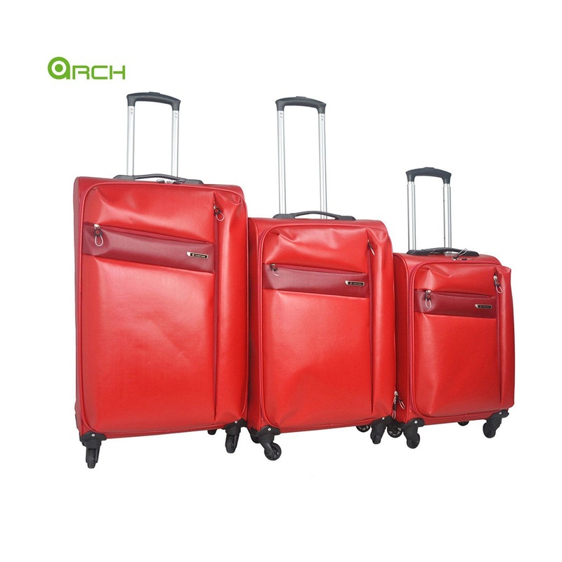 20 24 28 3PCS Set Light Weight PU Trolley Luggage with ID Tag Travel Bag – Luggage Bag and Trolley Bag price