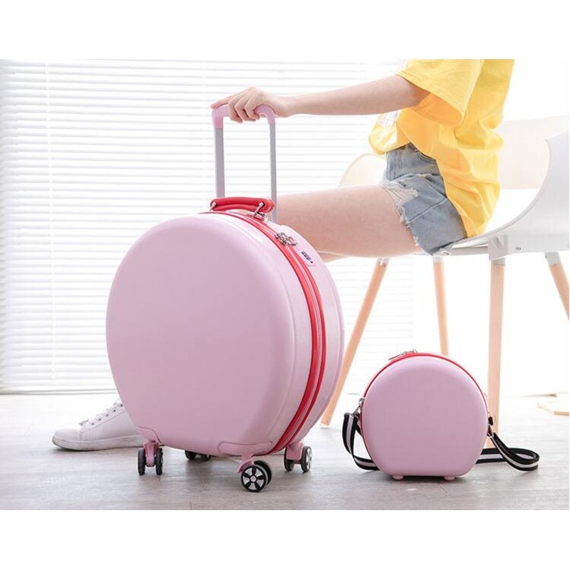 360 Degree Suitcase Women Travel Bags Luggage Rolling Hard Case Luggage Set with Cosmetic Bag – Luggage and Trolley price