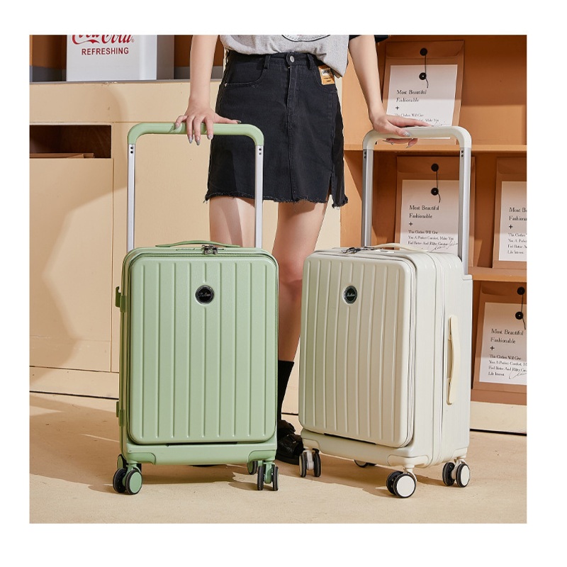 New Fashion Wide Trolley Large Capacity Storage Hard Suitcase with USB Port – Open Open Luggage and ABS+PC Case price