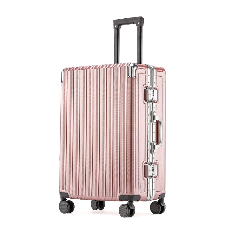 Style Cheap Waterproof Aluminum Frame Trolley Luggage Wheeled Rolling Cabin Suitcase Lock – Luggage Set and Travel Bag price