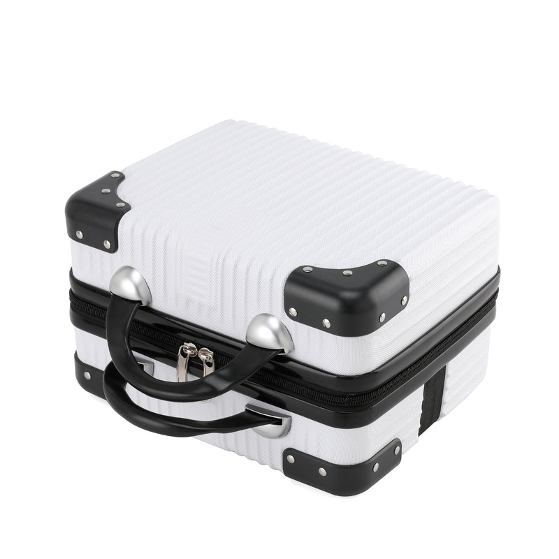 14in Hard Shell Cosmetic Carrying Case Portable Travel Hand Luggage Suitcase – Cosmetic Case and Makeup Case price