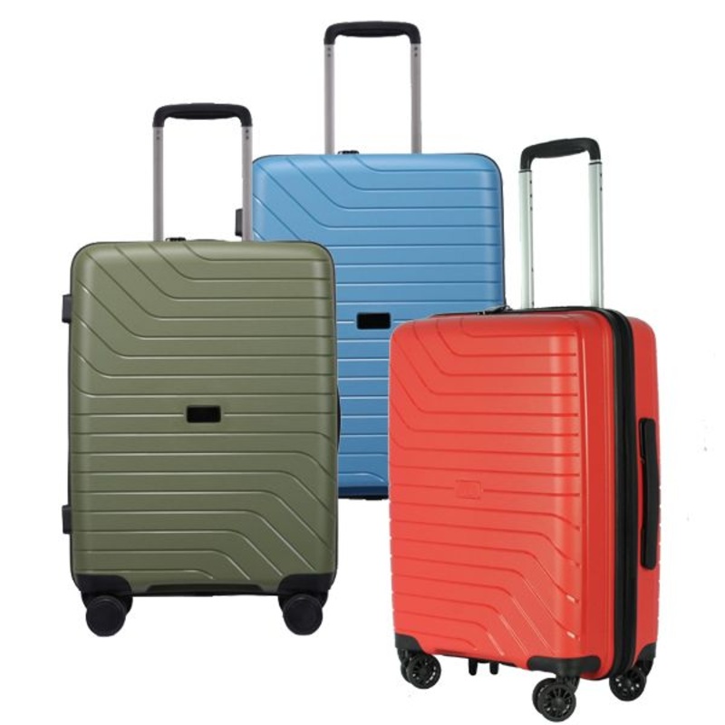 Scratch Proof Colorful Trolley Luggage Top Quality PP Suitcase Set – Suitcase Set and Trolley Luggage price