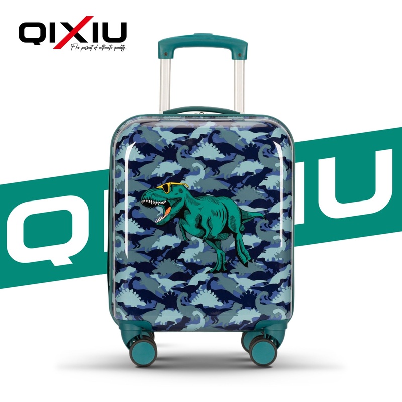 Silent-Wheel Compact Suitcase – Aluminum Handle & Fun Print (18In) – Luggage and Luggage Travel price