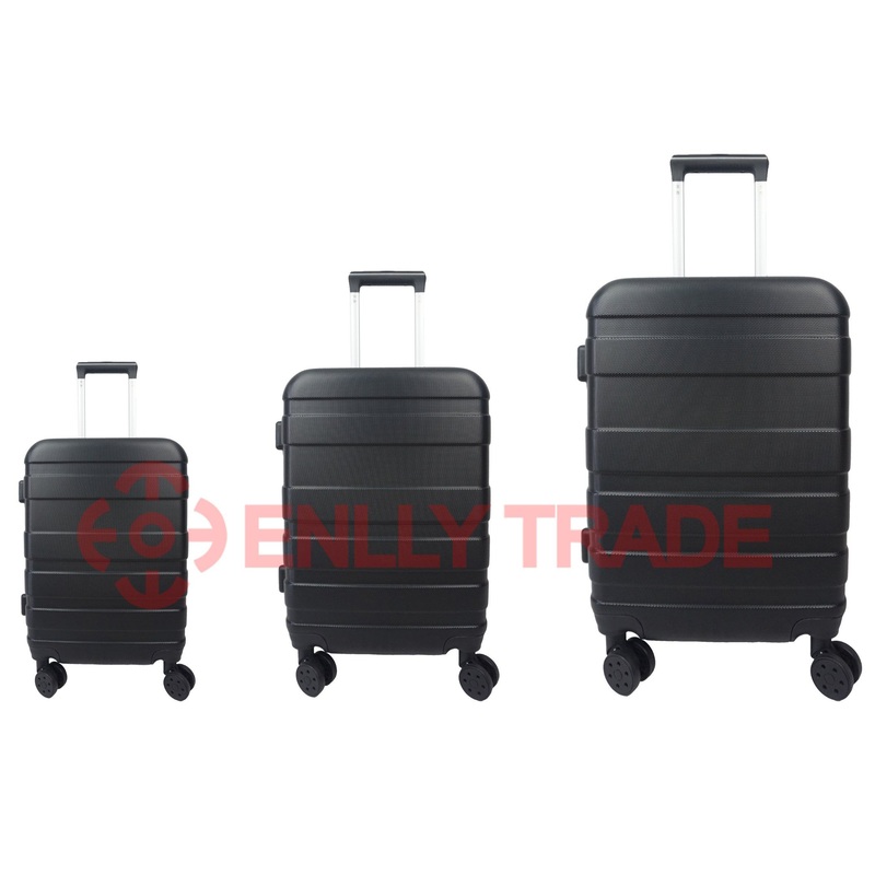 Black Carry-on Travel 3PCS 20 24 28 Inch Trolley Suitcase for Camoing Travelling (LA378) – Luggage and Trolley Case price