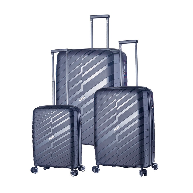 Black Traveling Bag Luggage Sets PP Plastic Travling Suitcase – Suitcase and Trolley Luggage price