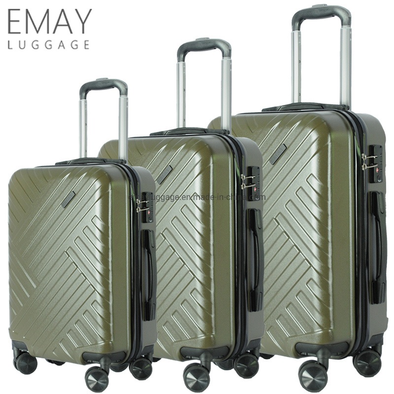 Dongguan New Design Businese Carry on ABS 3PCS Hard Luggage Travel Suitcase Set – ABS PC Luggage and Travel Luggage price
