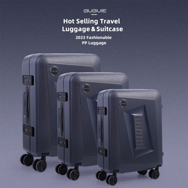 Plastic Lightweight Rolling Trolley Luggage Sets Hard Shell Carry on Suitcase for Travel Hot Selling 3 PCS PP Luggage Set – Unbreakable Suitcases and Hard Case Rolling Luggage price