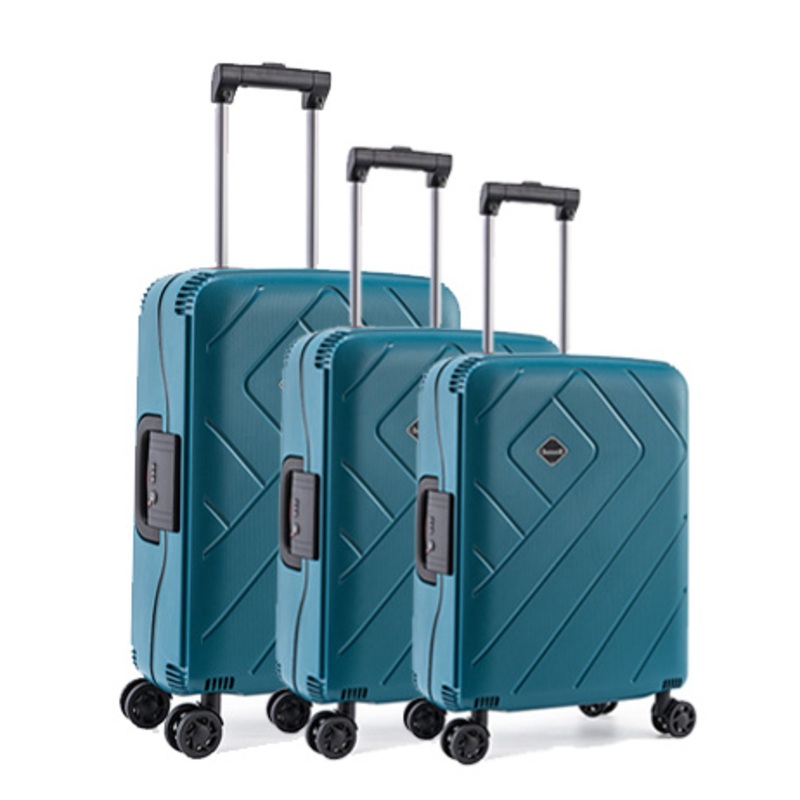 3PCS Lady Pink Luggage Sets, Hard Shell Light Eco-Friendly PP Suitcases, Wholesale Retail Coded Trolley Supplier – 3PCS Suitcase and Carry on Luggage price