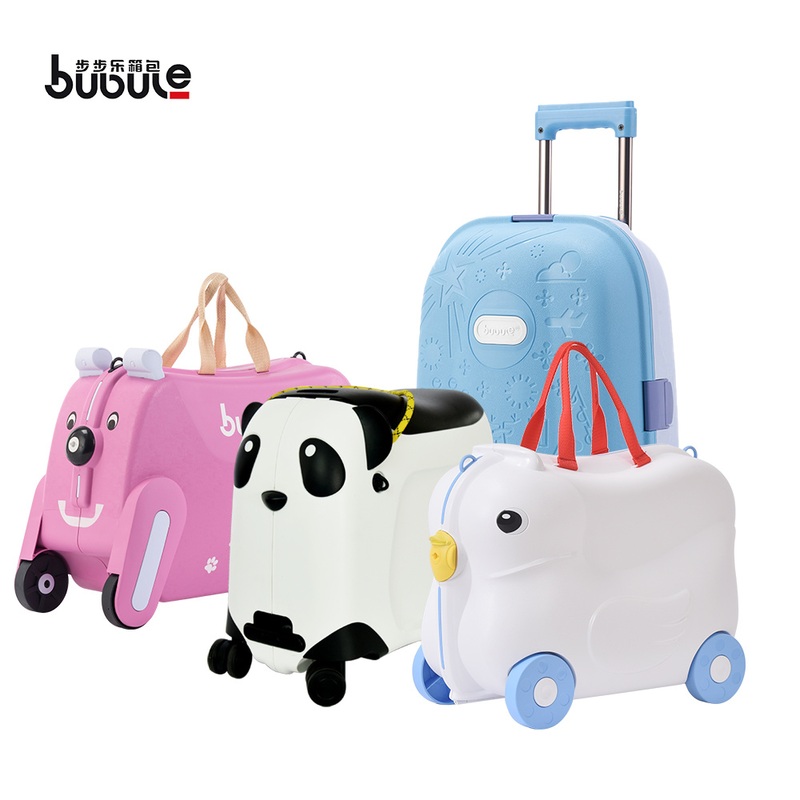 Bubule Cheap Travel Ride on Suitcase Trolley Travel Suitcases for Kids – Rideable Luggage and Cute Carry on Luggage price