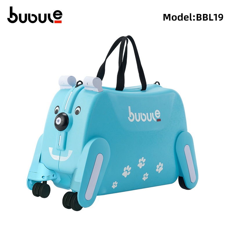 Bubule PP Material Children Ride on Suitcase Safe Quality Animal Style Kids Wheeled Luggage – Travel Suitcase for Kids and Eco Friendly Luggage price