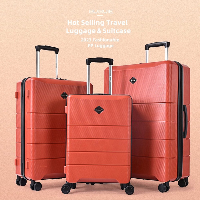 Fashion 3 PCS PP Luggage Sets Popular Design Carry on Luggage with Spinner Wheels 18 22 26 Inch Travel Trolley Bag – Travel Luggage Sets and Travel Trolley Luggage Bag price