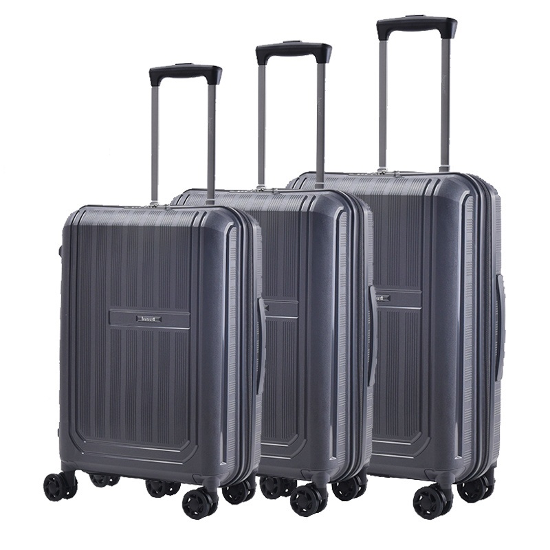 Bubule PP Fashionable Waterproof Zipper Luggage for Long Travel 3 PCS Trolley Luggage (set) – Travel Luggage Sets and Suitcase Manufacturer price