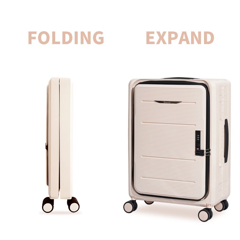 Bubule Zd PP Carry on Travel Collapsible Luggage High Quality Folding Trolley Suitcase with Wheels – Foldable Luggage and PP Trolley Luggage price