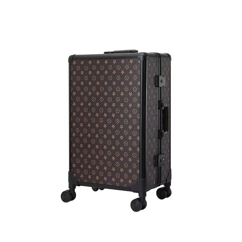 Retro Printed Large-Capacity Multi-Position Adjustable Trolley Suitcase – Suitcase and Trolley Suitcase price