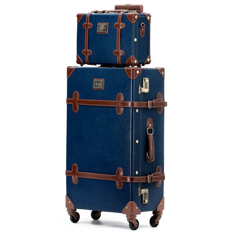 Unisex Carry-on Luggage Sets 24 Trolley Cases Travel Bags Retro Suitcases – Travel Trolley Suitcase Set and Vintage Suitcase Luggage price