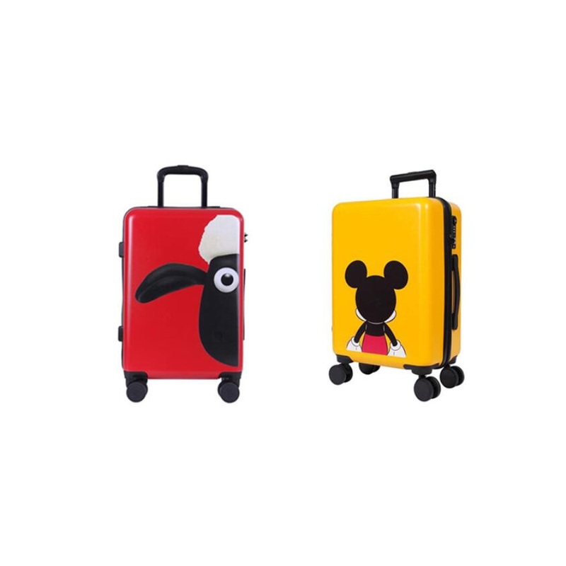 Wholesale 4 Wheels Cartoon Characters Rolling Suitcase Kids Travel Luggage with Customized Design – Luggage and Trolley price
