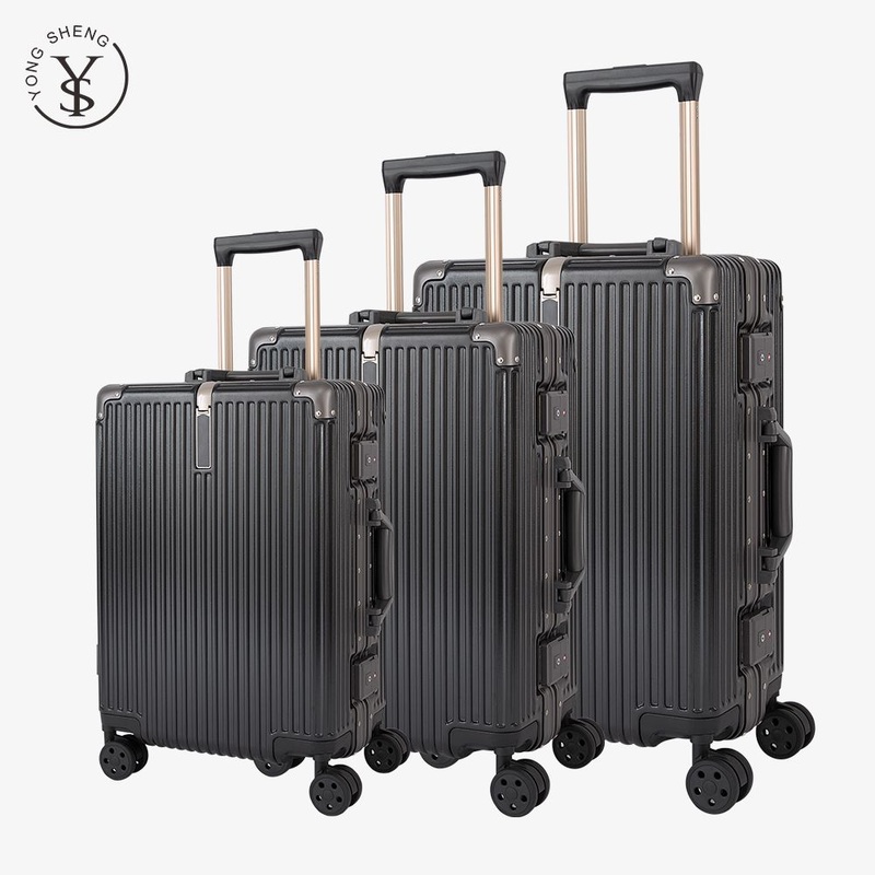 Black Plastic Shell Aluminum Frame Trolley Suitcase Luggage – Travel Luggage and Trolley Suitcase price