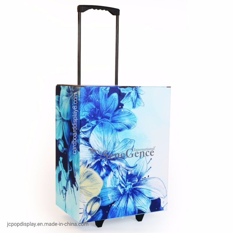 Exhibition Trolley Box, Corrugated Paper Box for Exhibition Merchandising – Recycle Cardboard Luggage Trolley and Folding Paper Trolley Box for Exhibition price