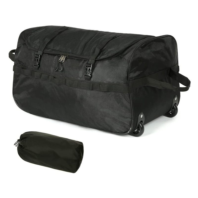 Foldable Rolling Duffel Bag Large Capacity Portable Bag for Travel Sports Camping – Roller Bag and Rolling Bag price