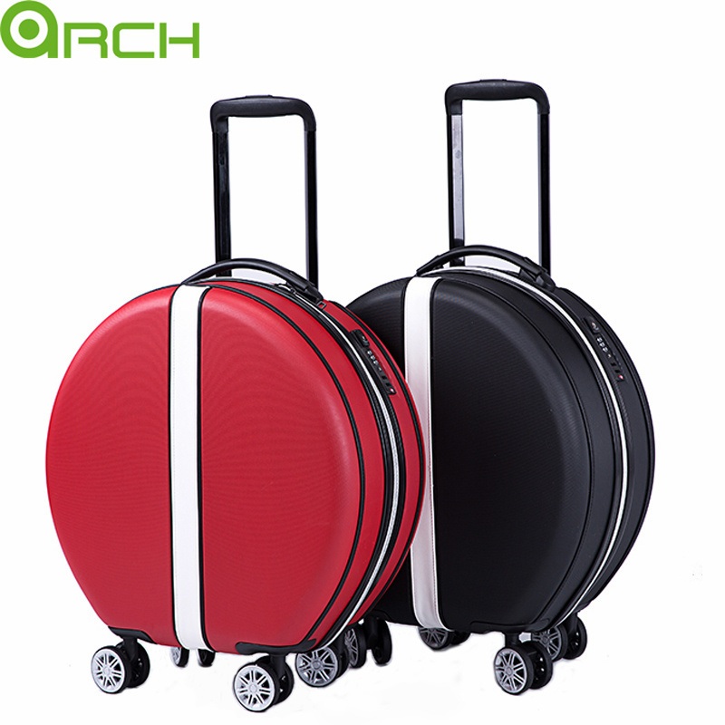 New Fashion Famous Actress Same Style Suitcase ABS Trolley Luggage Travel Luxury Round Lovely Cosmetic Luggage Bag Hard Case Round Trolley Case – Luggage Bag and Travel Bag price