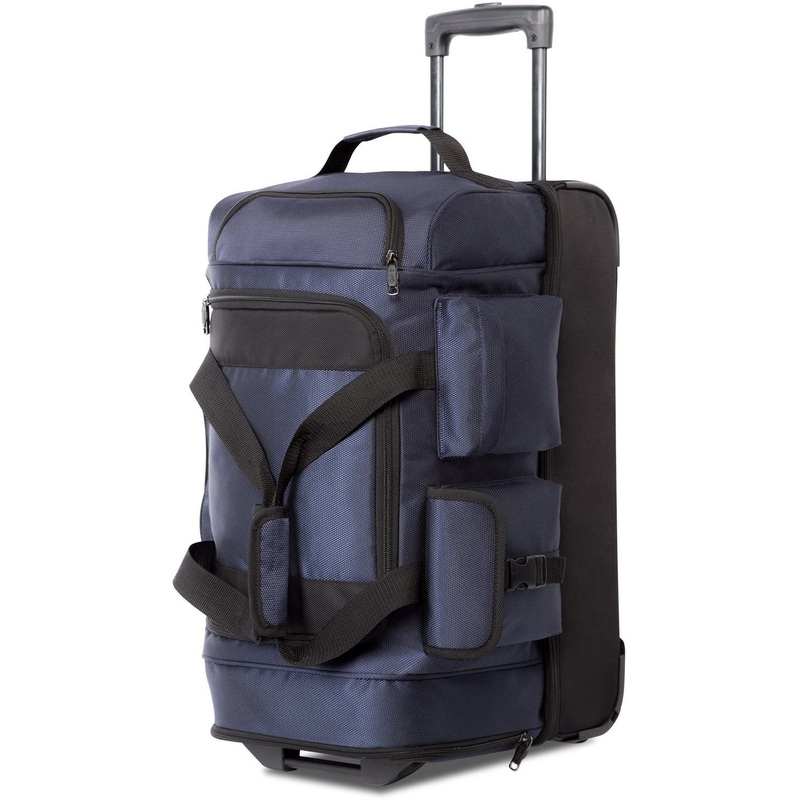 Rolling Duffel Travel Wheeled Suitcase Luggage Bag with 8 Pockets – Trolley Bag and Trolley Luggage price