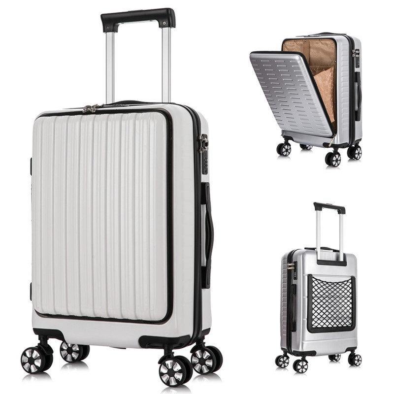 Wholesale Luggage ABS Front Open Spinner Wheel Business Trolley Case Travelling Luggage – Travel Luggage and Travel Bag price