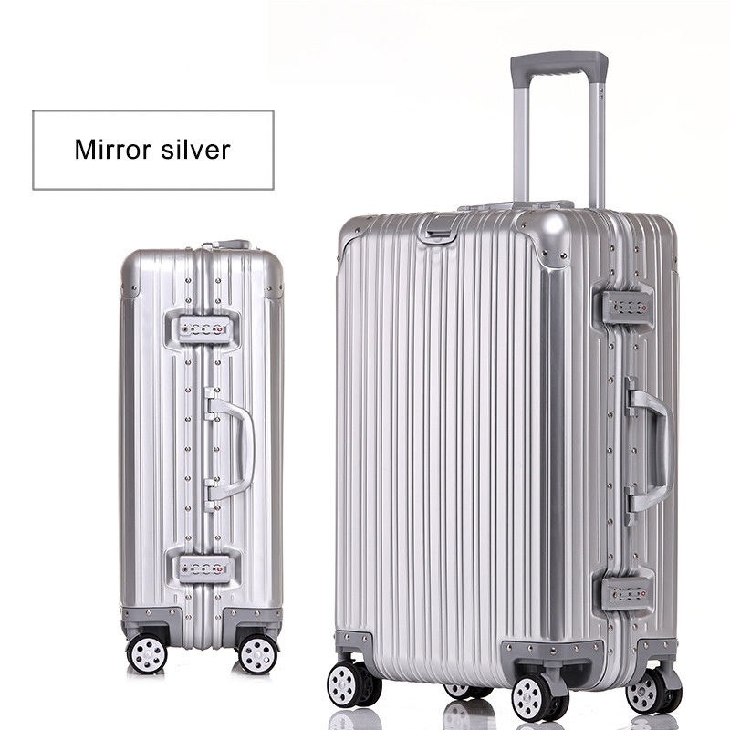 Yx13016 All Aluminum Magnesium Alloy Mirror Suitcase Business Metal Luggage with Universal Wheel – Custom Logo and Aluminum Frame price