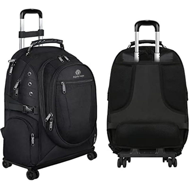 15.6 Inch Wheeled Travel Laptop Backpack on Wheels Business Bookbag Gifts for Men, Black Roller Bag – Roller Bag and Rolling Bag price