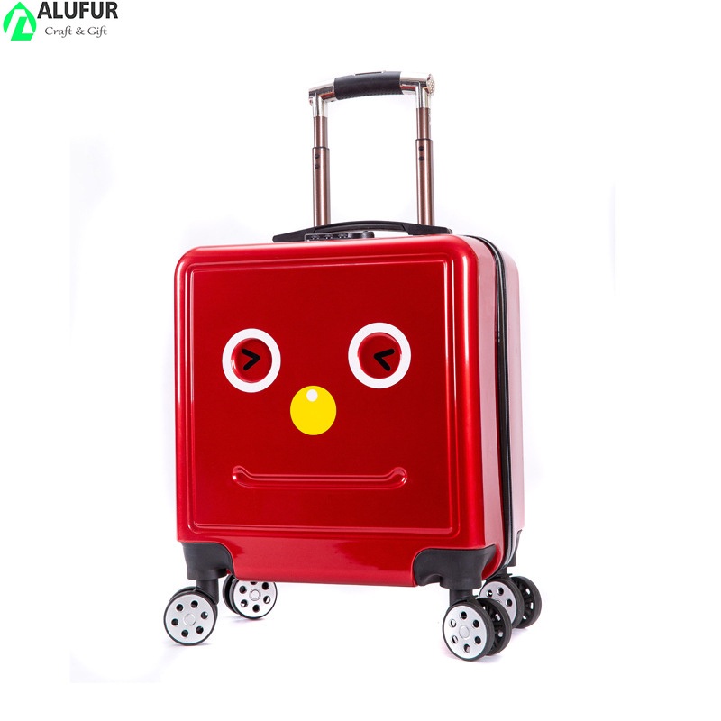17inch Emoji Trolley Wheeled Suitcae with Gift Cartoon Sticker – Emoji Luggage and Emoji Suitcase price