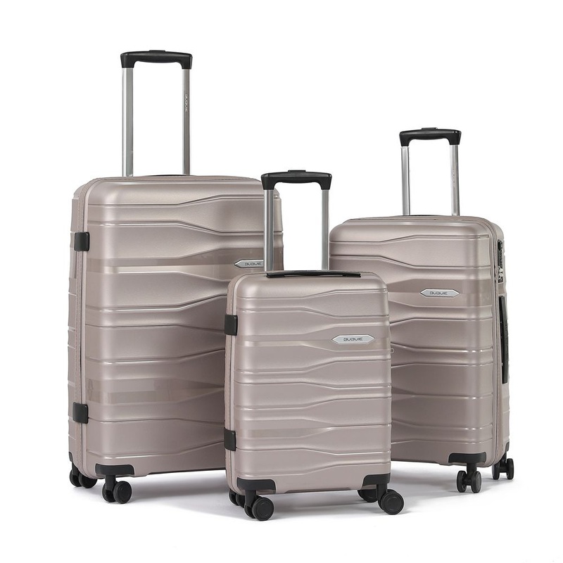 Trolley Luggage Factory Wholesale Price Affordable PP 18 22 26 Inch 3 PCS Zipper Suitcase Sets Durable Hard Side Rolling Luggage – Lightweight Hardside Luggage and Large Rolling Suitcase price