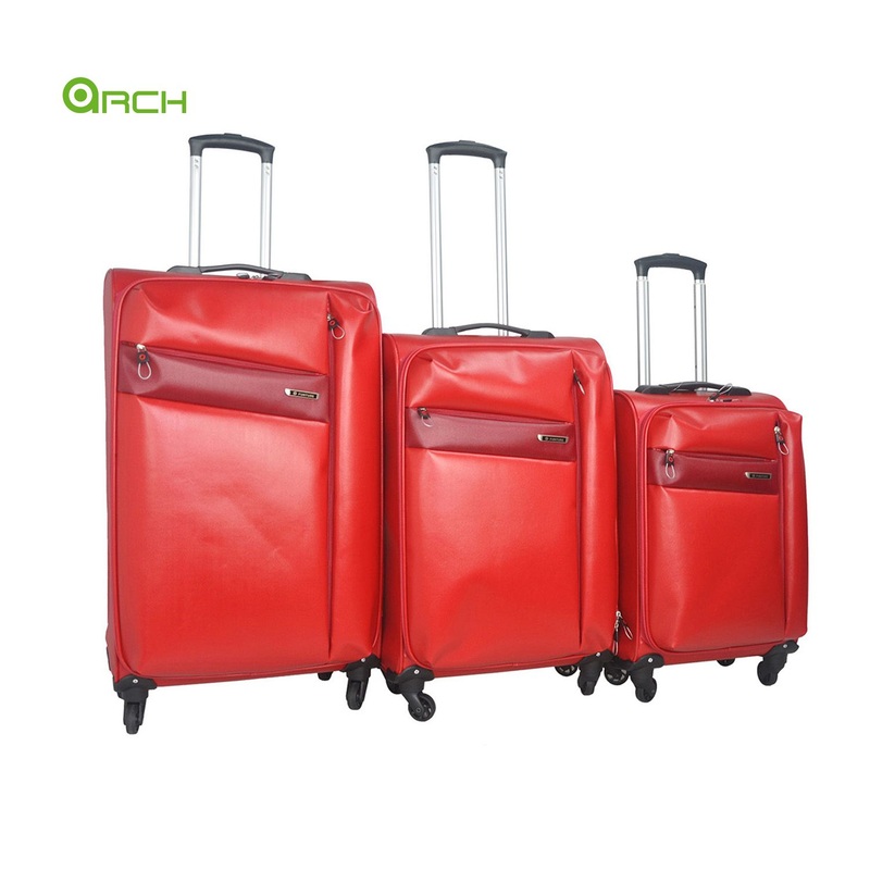 20 24 28 3PCS Set Light Weight PU Trolley Luggage with ID Tag Travel Bag Fg1878LG – Luggage Bag and Trolley Bag price