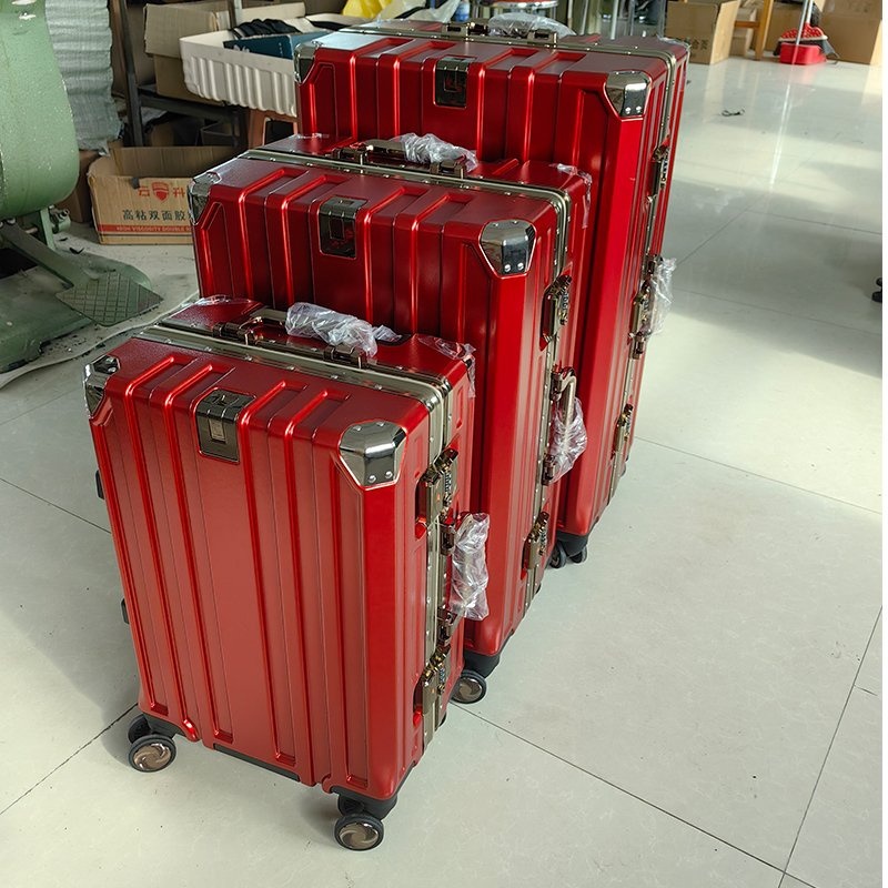 3 Pieces 20 24 28inch Polyester Aluminum Frame Trolley Travel Luggage Set – Travel Luggage and Luggage Set price