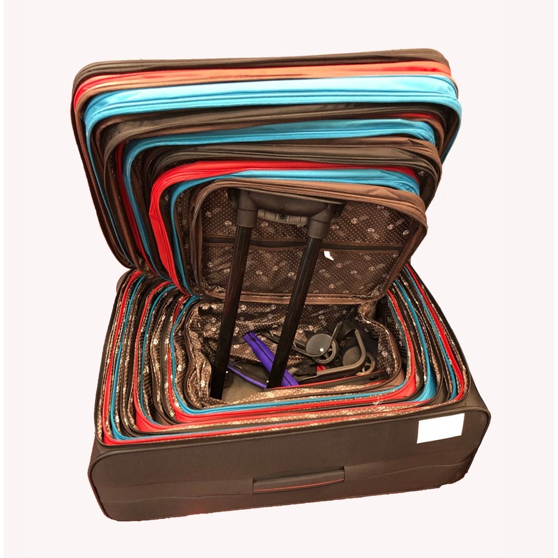 Cheap Travel Bags Semi-Finished Soft Luggage Stock 12 PCS Set – Half-Finished Luggage and Semi-Finished Luggage price