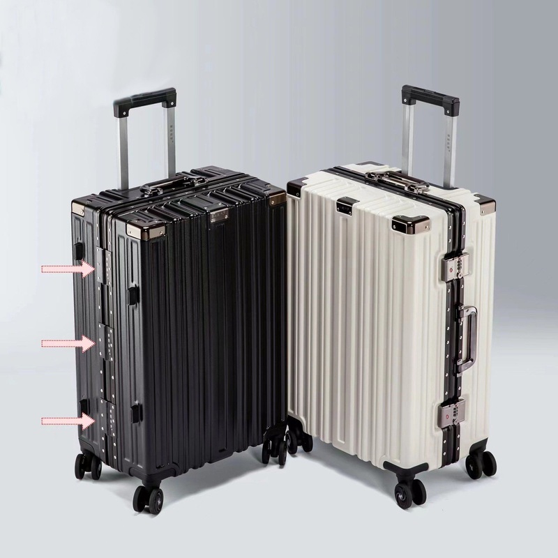 High Quality Aluminum Frame Suitcase with Universal Wheels – Luxury Luggage and Aluminum Frame Luggage price