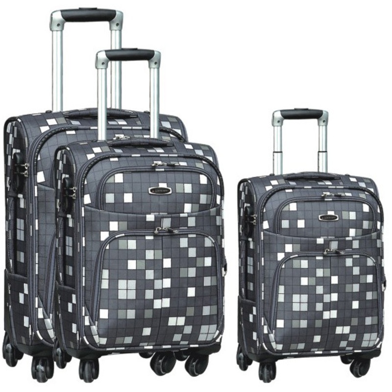 Soft Luggage 3 in One Set Expandable Zipper – Trolley Bag and Trolley Case price