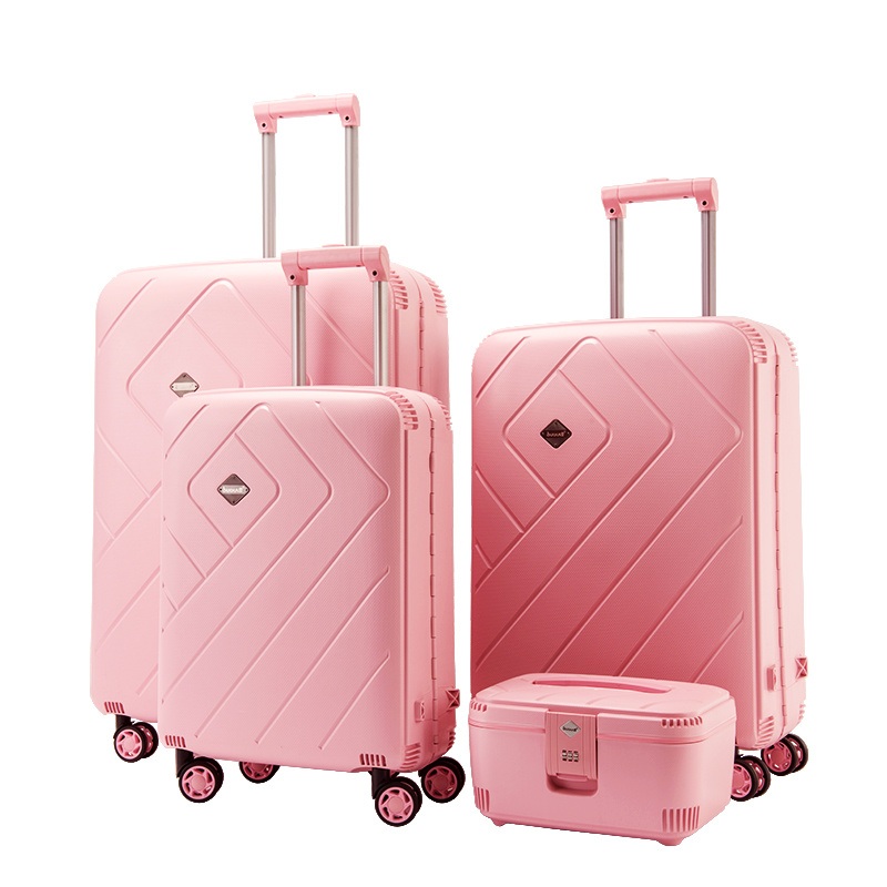 2022 Pink Trolley Travel Bag with Free Wheels, European New Design Ladies Trip Luggage Suitcases Sets – Trolley Travel Bag and Ladies Trip Luggage price