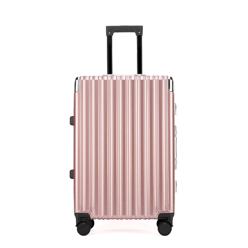 Best Seller 20 Inch Big Capacity Luggage with Spinner Wheels 100% All Aluminum Trolley Metal Suitcase Metal Rose Gold 3PCS Set – Luggage Set and Travel Bag price