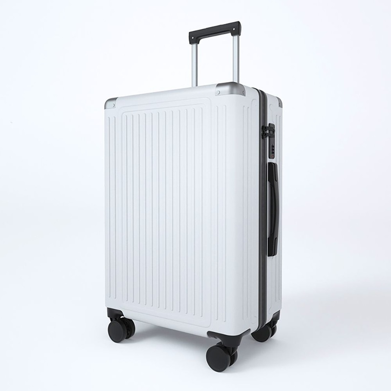 White Hardside Suitcase Bags ABS PC Trolley Aluminum Luggage Sets – Travel Luggage and Trolley Suitcase price
