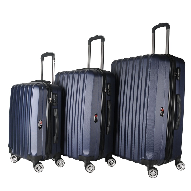 2019 3PCS Hot Sale Design ABS Trolley Suitcase Set for Air Travel – ABS Suitcase and Trolley Suitcase price