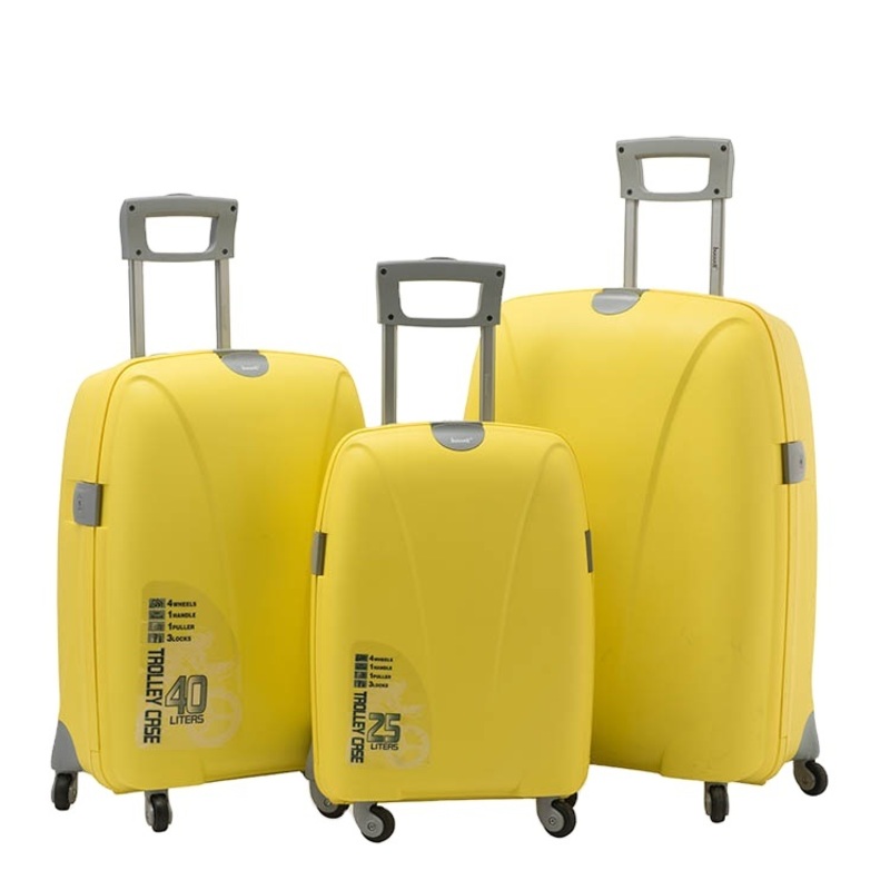 Bubule 3PCS PP Trolley Luggage Sets Wheeled Spinner Travel Bag Suitcases – PP OEM Suitcase and Trolley Bag Set price