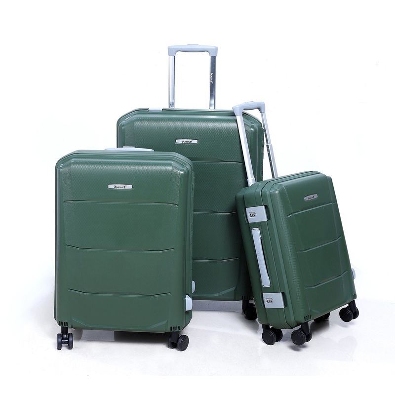 Bubule PP Material 3PCS Fashion Lightweight Carry on Travel Trolley Suitcase Luggage (Sets AL) – Travel Luggage Sets and Trolley Luggages price