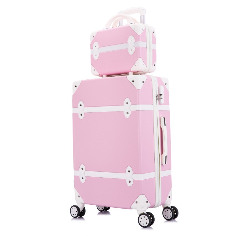 Yx16719 Luggage Female Cute Korean Version of Small Fresh Retro 20 Inch Travel 22 Inch 26 Inch 24 Inch Student Suitcase – Luggage and Suitcase price