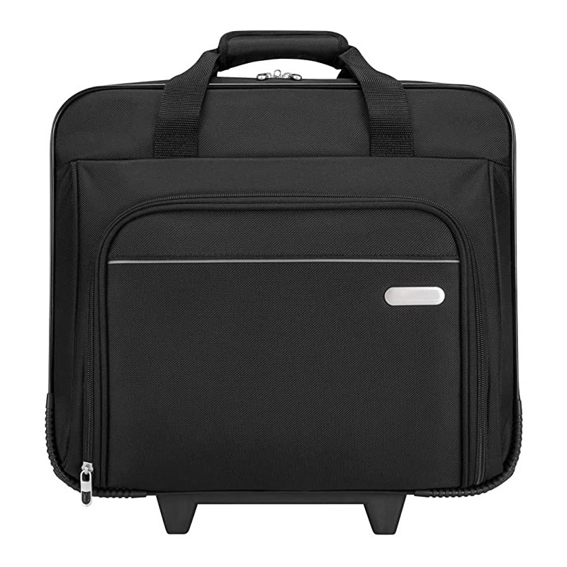Black Basics Underseat Laptop Rolling Travel Luggage Bag with Wheels – Trolley Bag and Hand Bag price