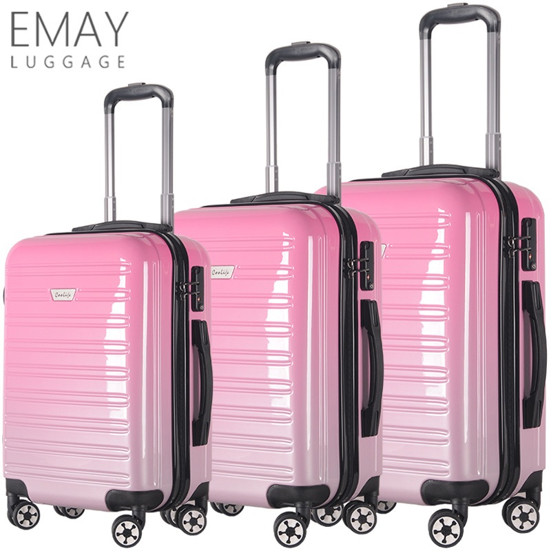 Custom Designed Business Style Travel Suitcases Luxury ABS Luggage Sets Pink Luggage Sets – Custom Designed Luggage and Travel Luggage price
